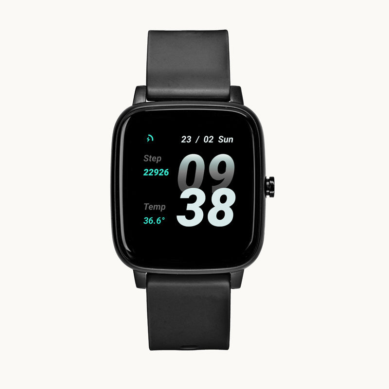 Strand Smart Watch - Black PU Strap