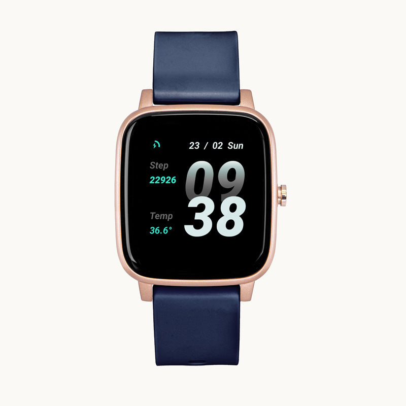Strand Smart Watch - Blue PU Strap