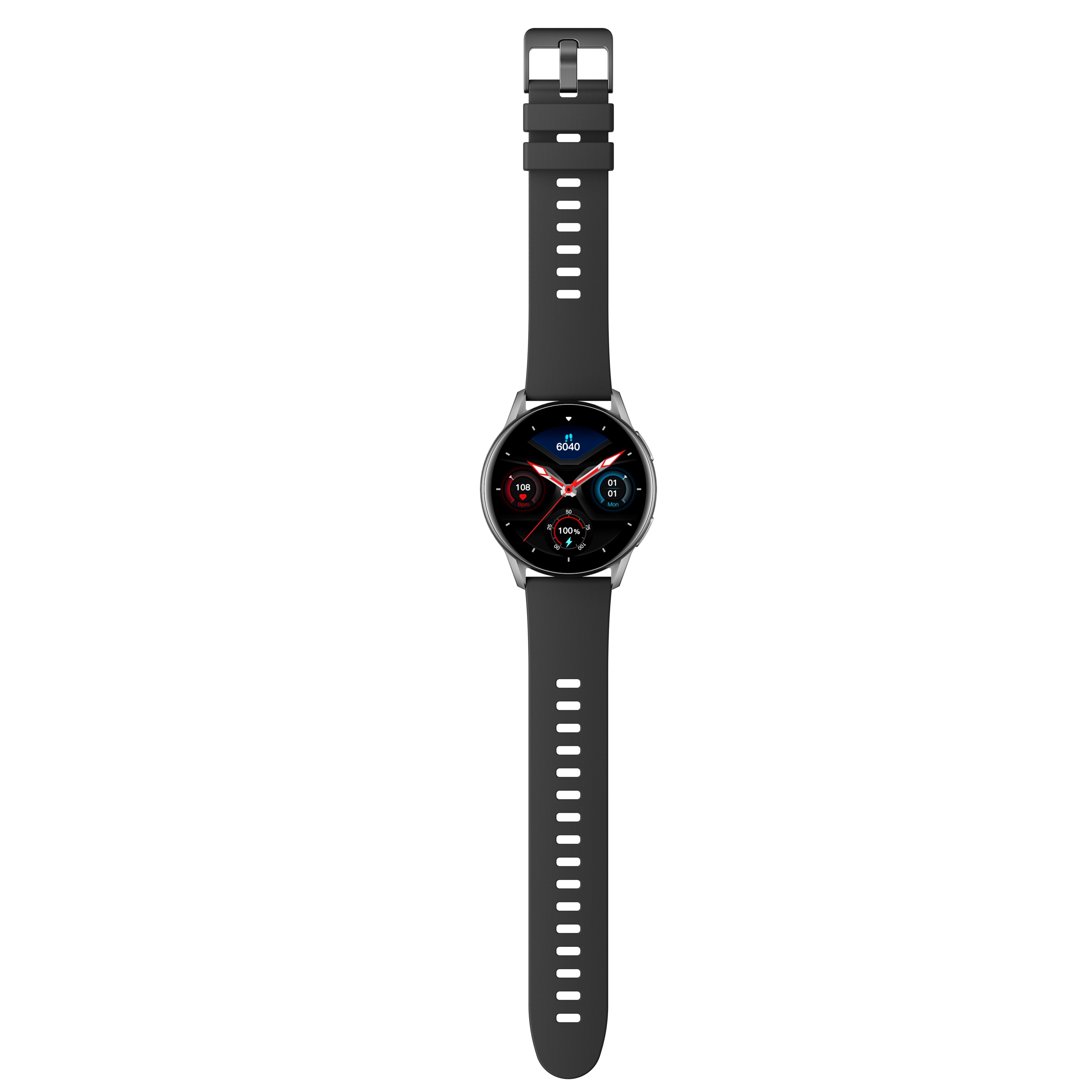 STRAND SMART WATCH (S740) BLACK SILICON STRAP