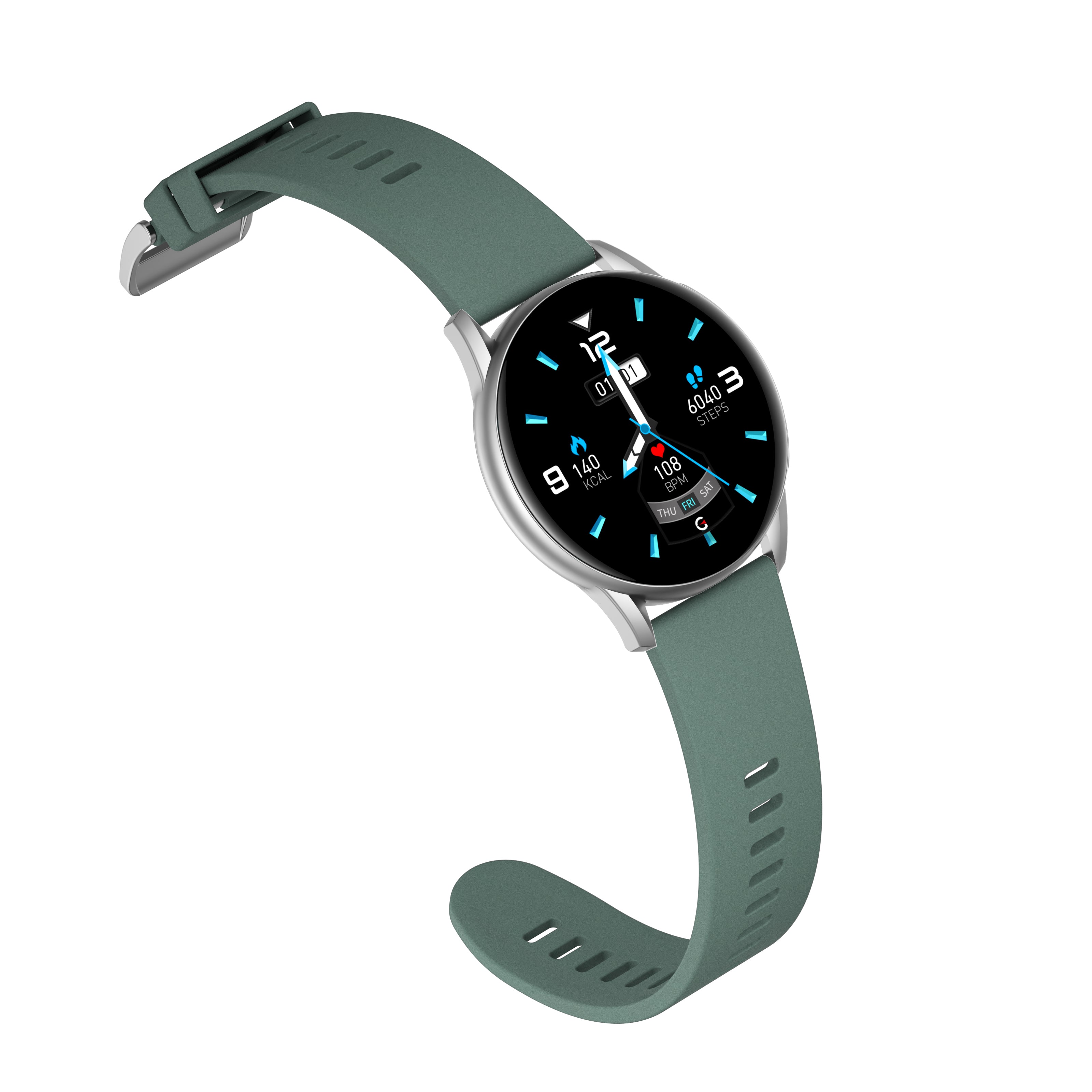 STRAND SMART WATCH (S740) - GREEN SILICON STRAP