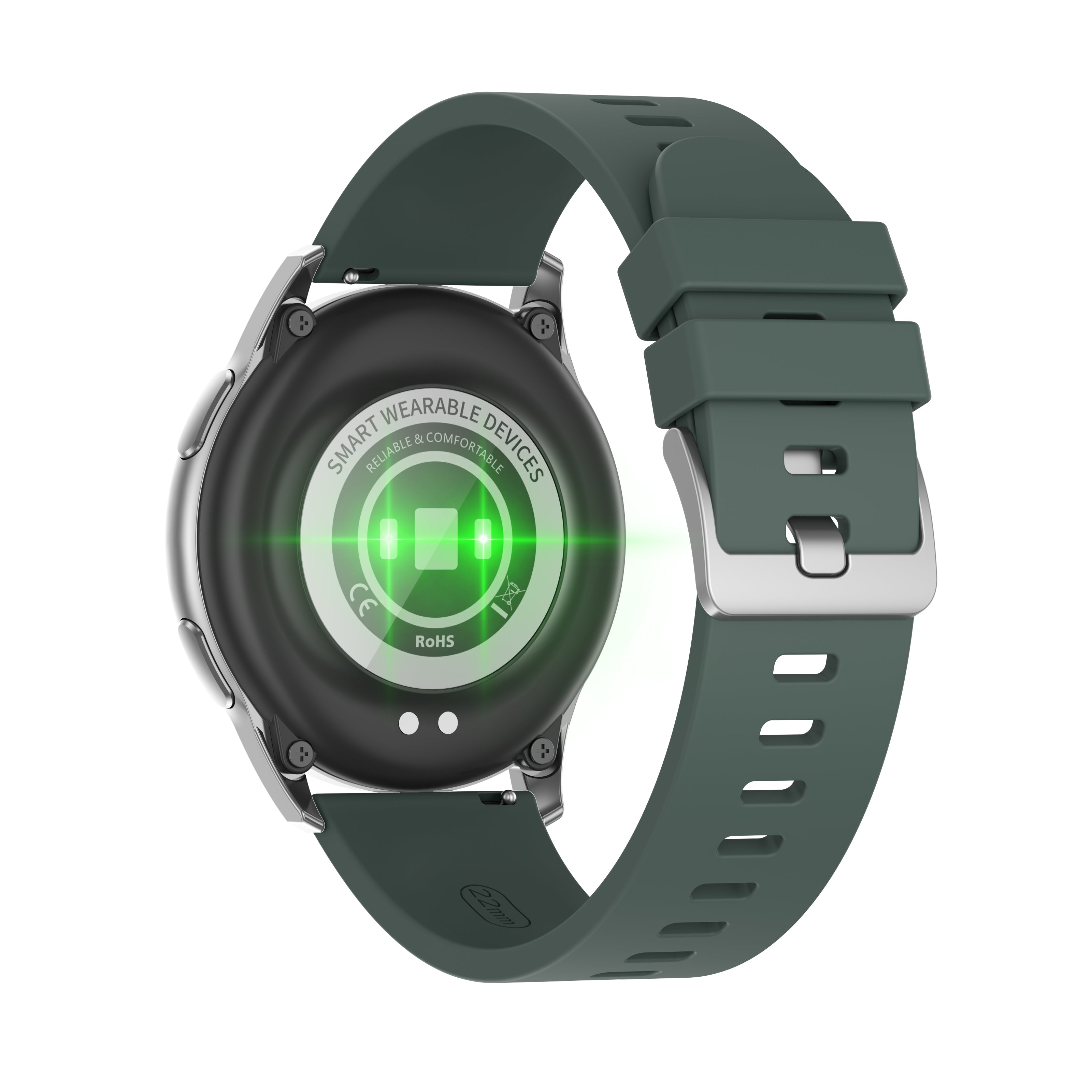 STRAND SMART WATCH (S740) - GREEN SILICON STRAP