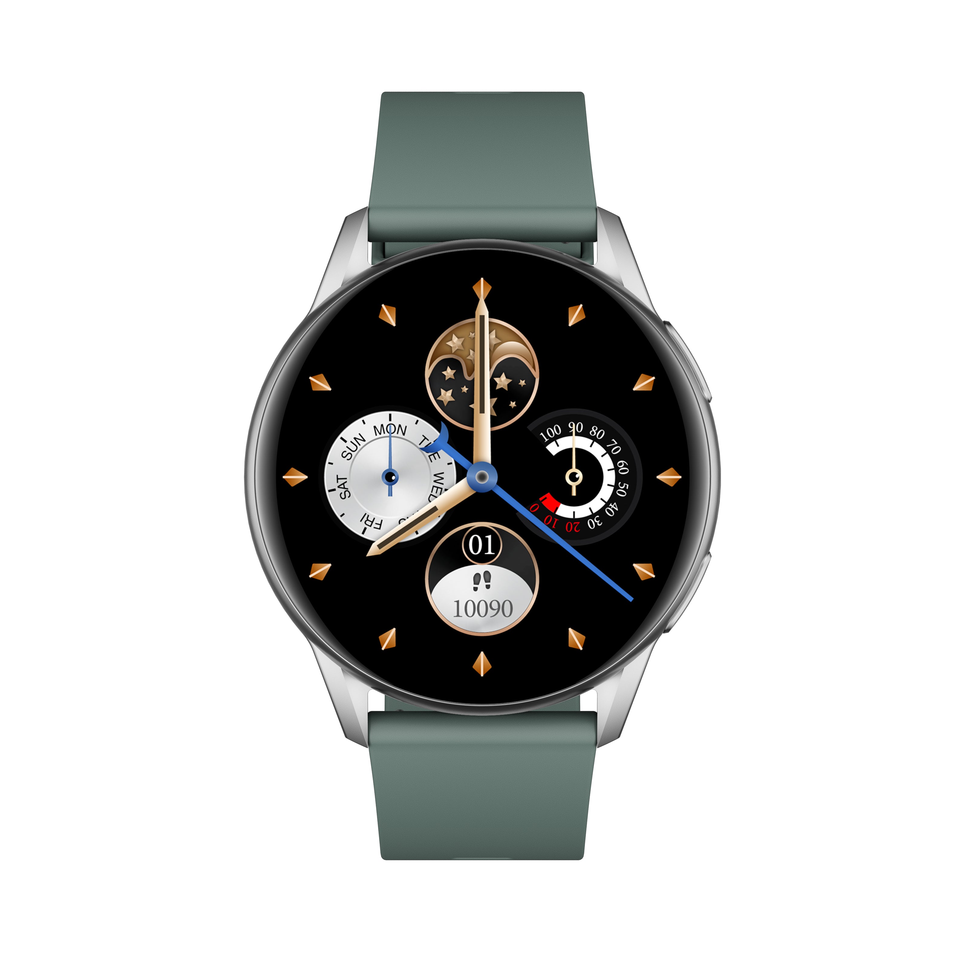 STRAND SMART WATCH (S740) - GREEN SILICON STRAP
